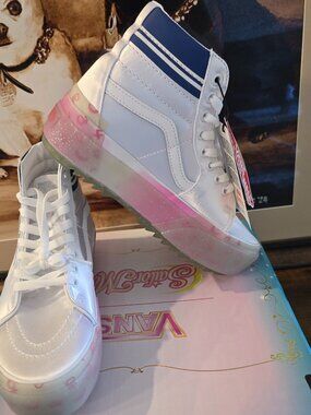Vans Pretty Guardians Sailor Moon Sk8-Hi Stacked Platform Shoe Sneaker Womens 6